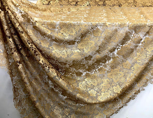 True Gold Coated Guipure Lace