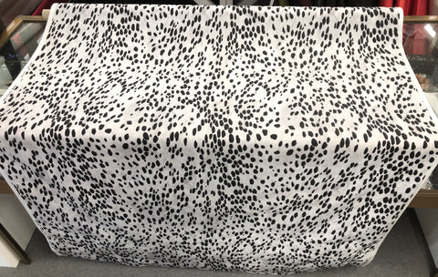 Printed Water Resistent Coating, Black and White Cheetah