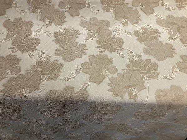 Beige Rose Cloquè Jacquard