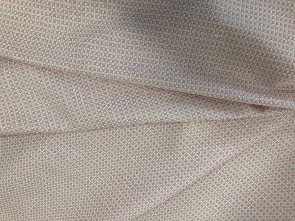 Baby Pink,White & Lurex  Check Dobby Suiting