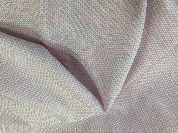 Baby Pink,White & Lurex  Check Dobby Suiting