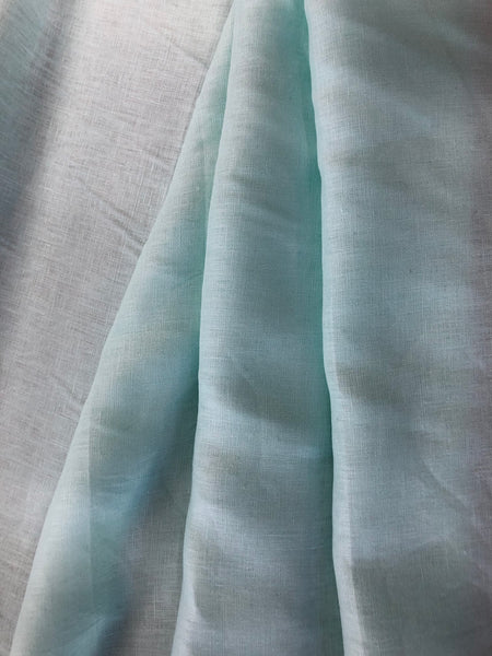 LAST PIECE: 1.1 MT Plain Weave,Mint Colour Linen