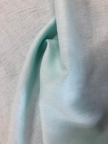 LAST PIECE: 1.1 MT Plain Weave,Mint Colour Linen