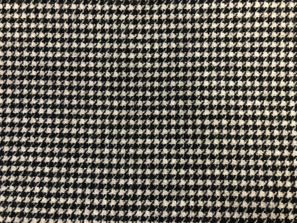 Black & White Houndstooth Tweed Suiting