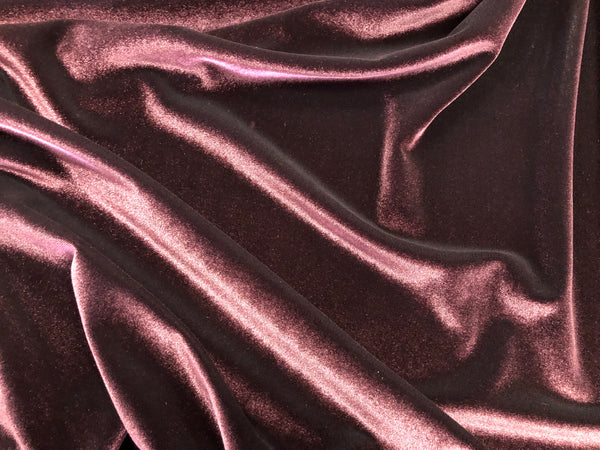 Stretch Velour, Burgundy