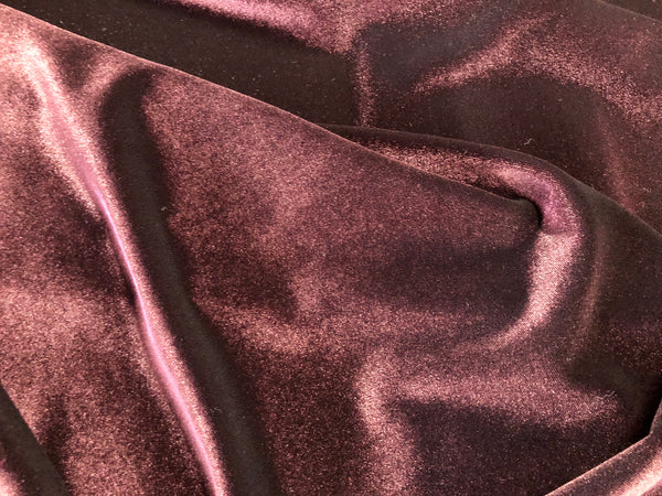 Stretch Velour, Burgundy