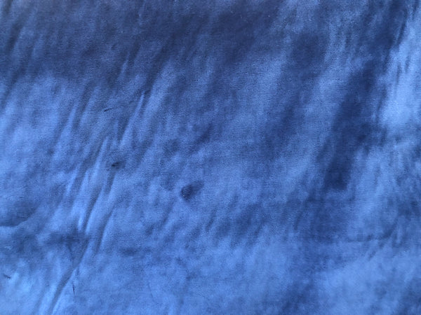 Blue Stretch Cotton Velvet