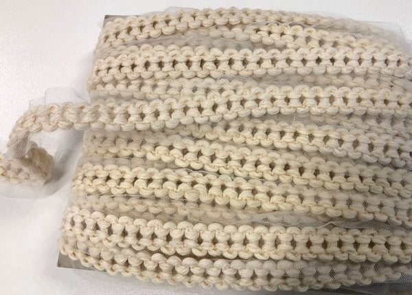 100% Wool Braid in Cream