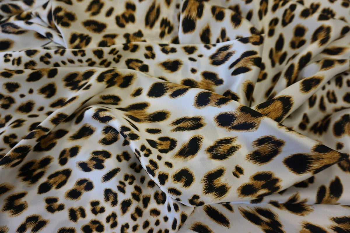 Leopard Print on Silk Satin – Fabric Muse