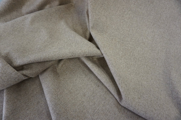 Beige Marle Wool Flannel