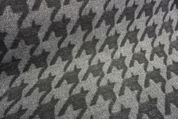 LAST PIECE: 2.00 MT  Houndstooth Herringbone, Double Cloth Heavy Coating