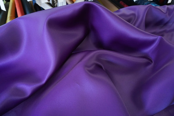 Heavy Satin Organza, Cadbury Purple